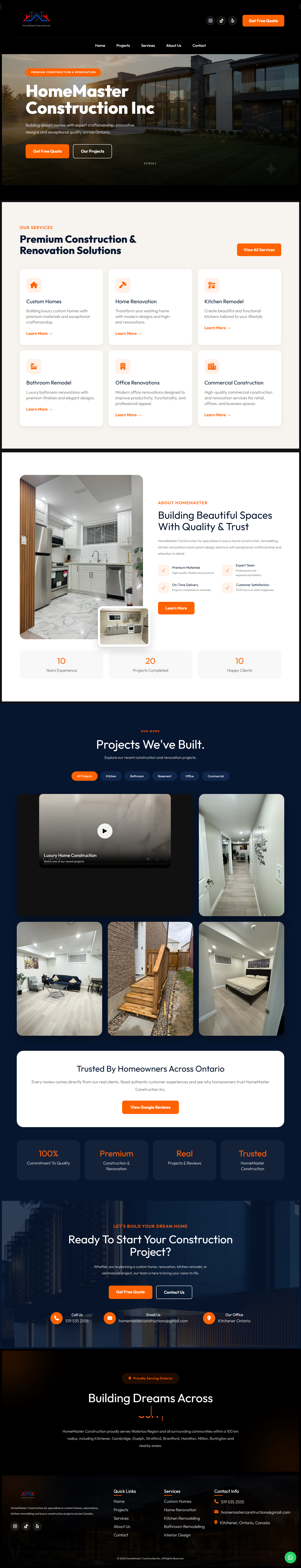 Home Master Construction snapshot